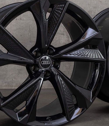 lot de 4 jantes et pneus Michelin 225/45r17 A3 + 4 jantes noir gloss RS Sport + 4 TPMS Valves 7x17"